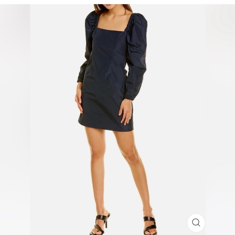Modern Citizen Charmaine Long Puff Sleeve Square Neck Mini Dress Sz XS